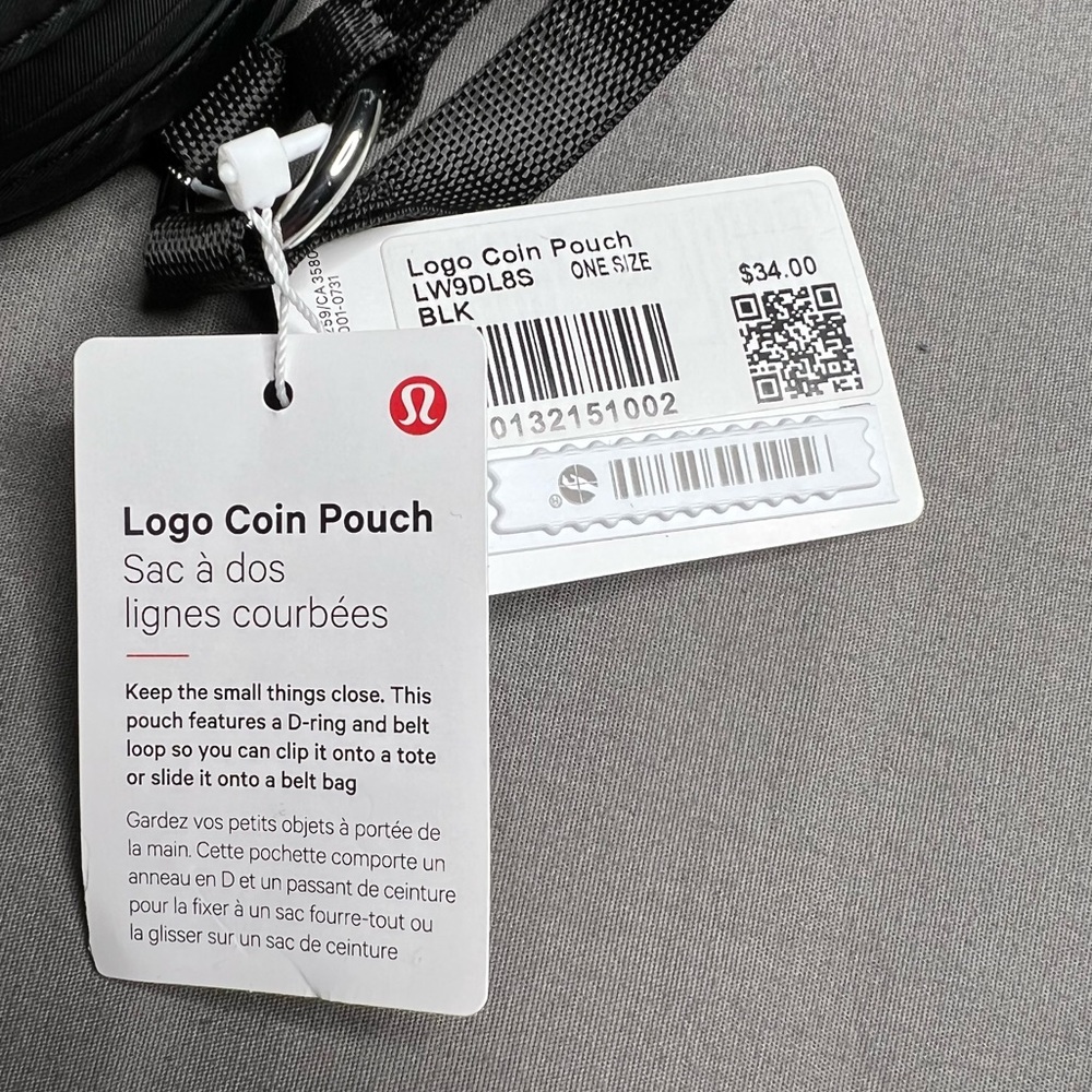 Lululemon Logo Coin Pouch NWT Black - Picture 15 of 15